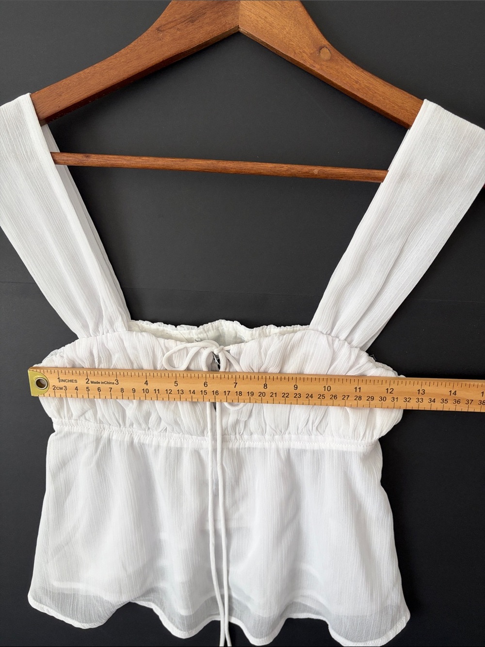 Princess Polly White Ruched Tie-Front Camisole - Picture 7 of 10
